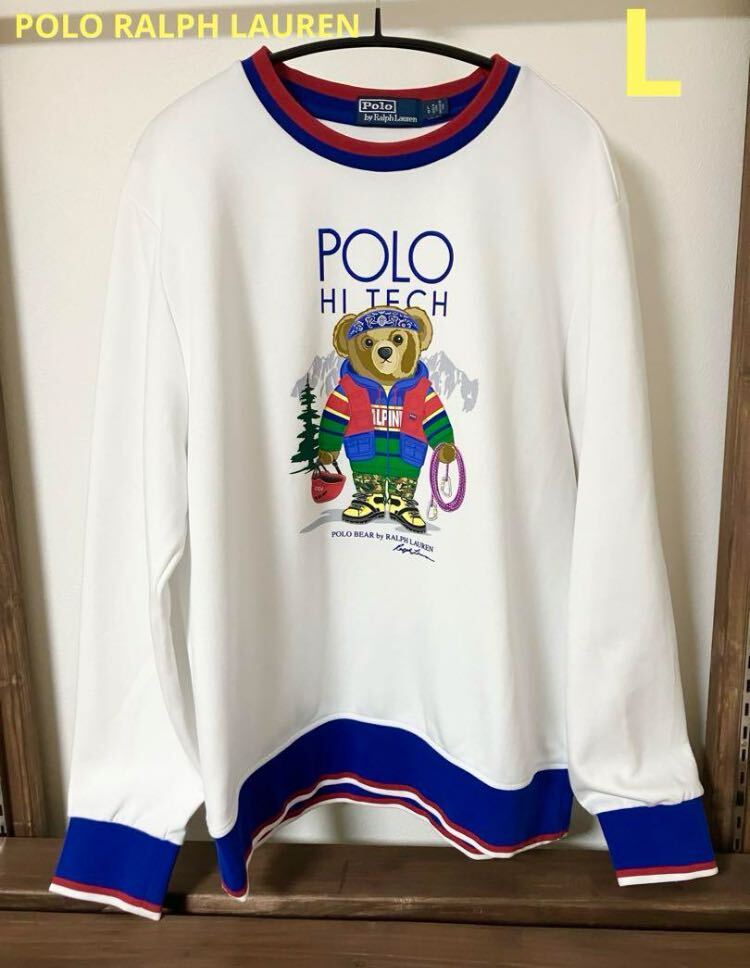 POLO RALPH LAUREN スウェット HI TECH BEAR 白 L