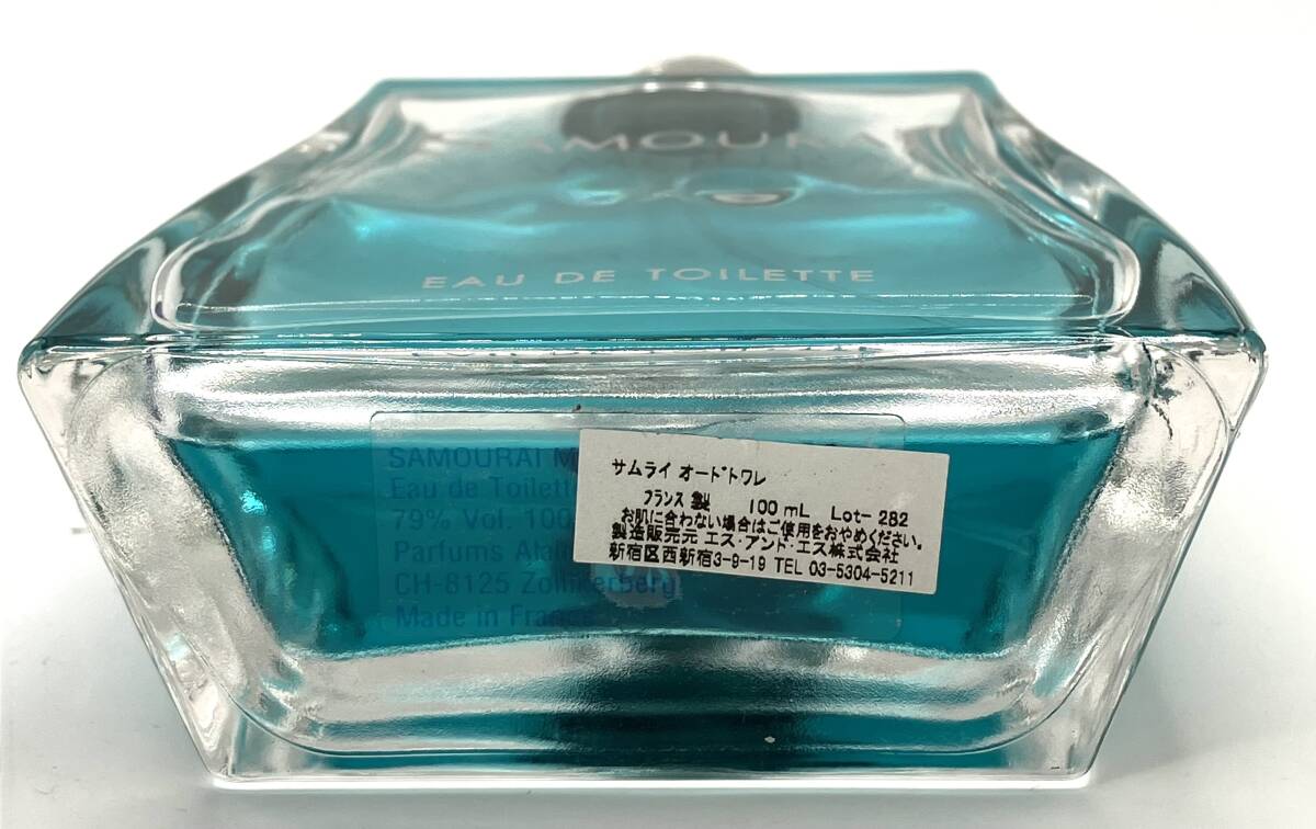 【KT6821】ほぼ満量 アランドロン SAMOURAI サムライ オードトワレ EDT 100ml 香水 箱付き 残8割ほど_画像7