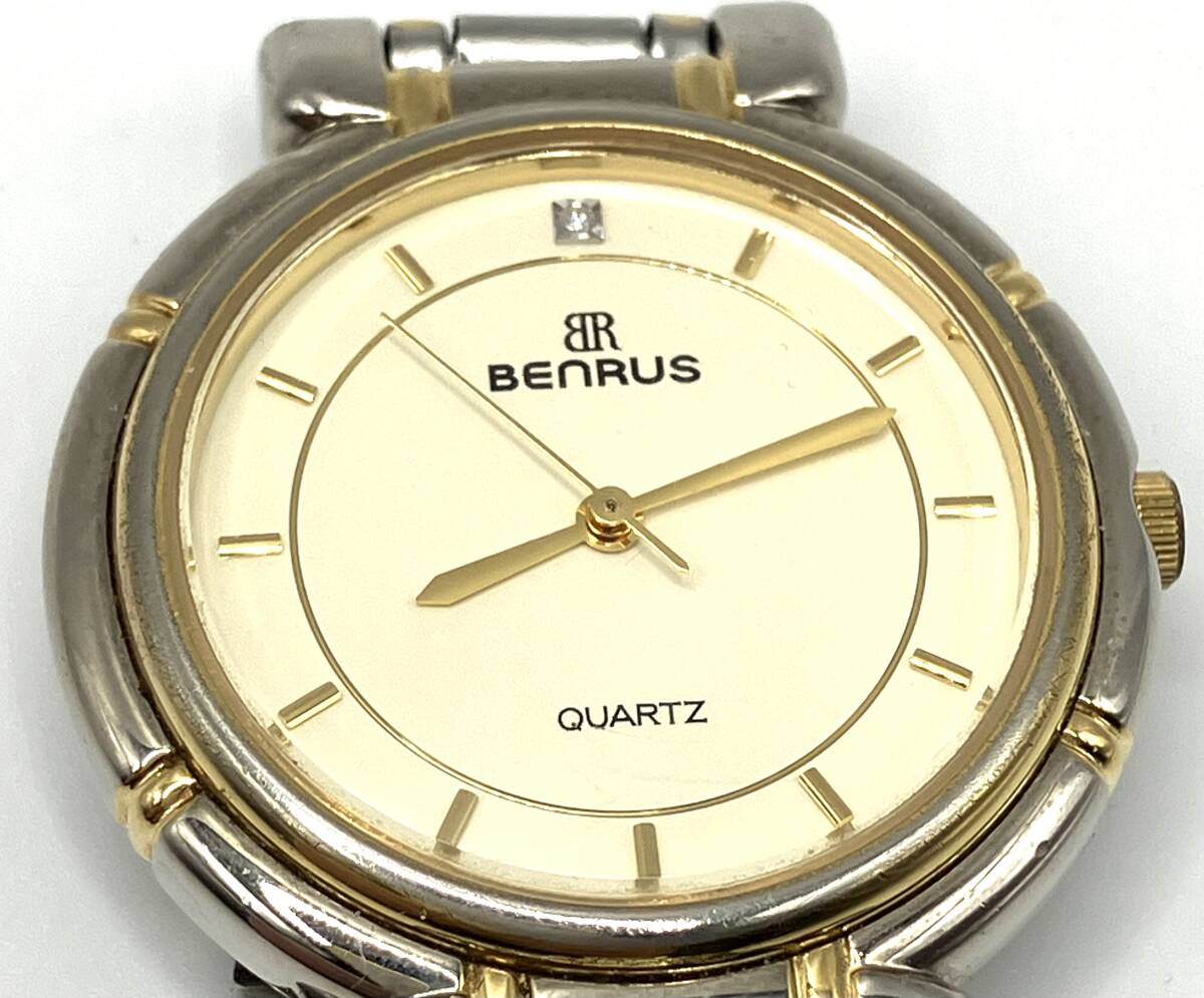 【7187】1円～START! BENRUS ベンラス 107.579.2 QUARTZ クオーツ ３針 レディース 腕時計 不動 中古 ジャンク の画像3