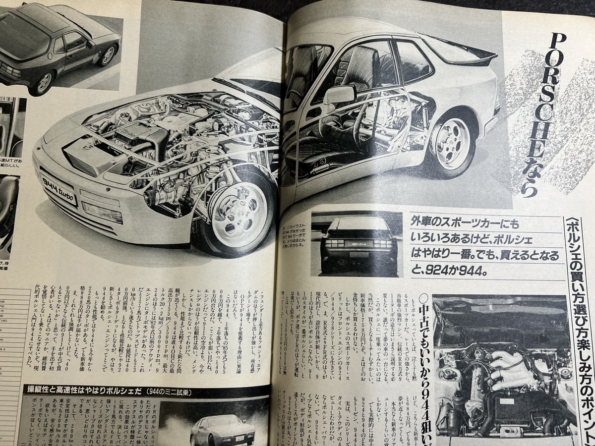 『1986年12月号 OPTION オプション ソアラ対BMW318　フィエロ対トヨタ MR2/サバンナRX7対ポルシェ944』_画像7