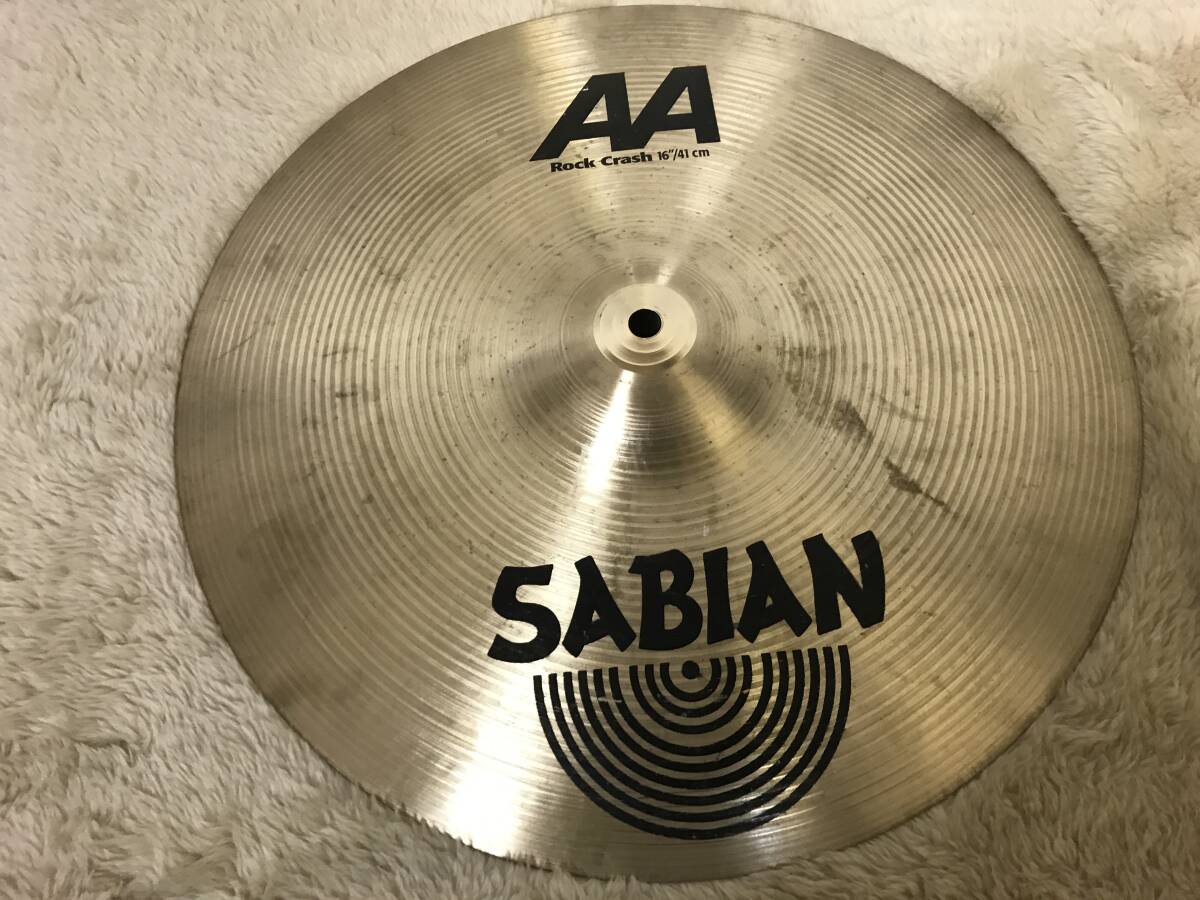 SABIAN AA 16” Rock Crash　使用感あり_画像1