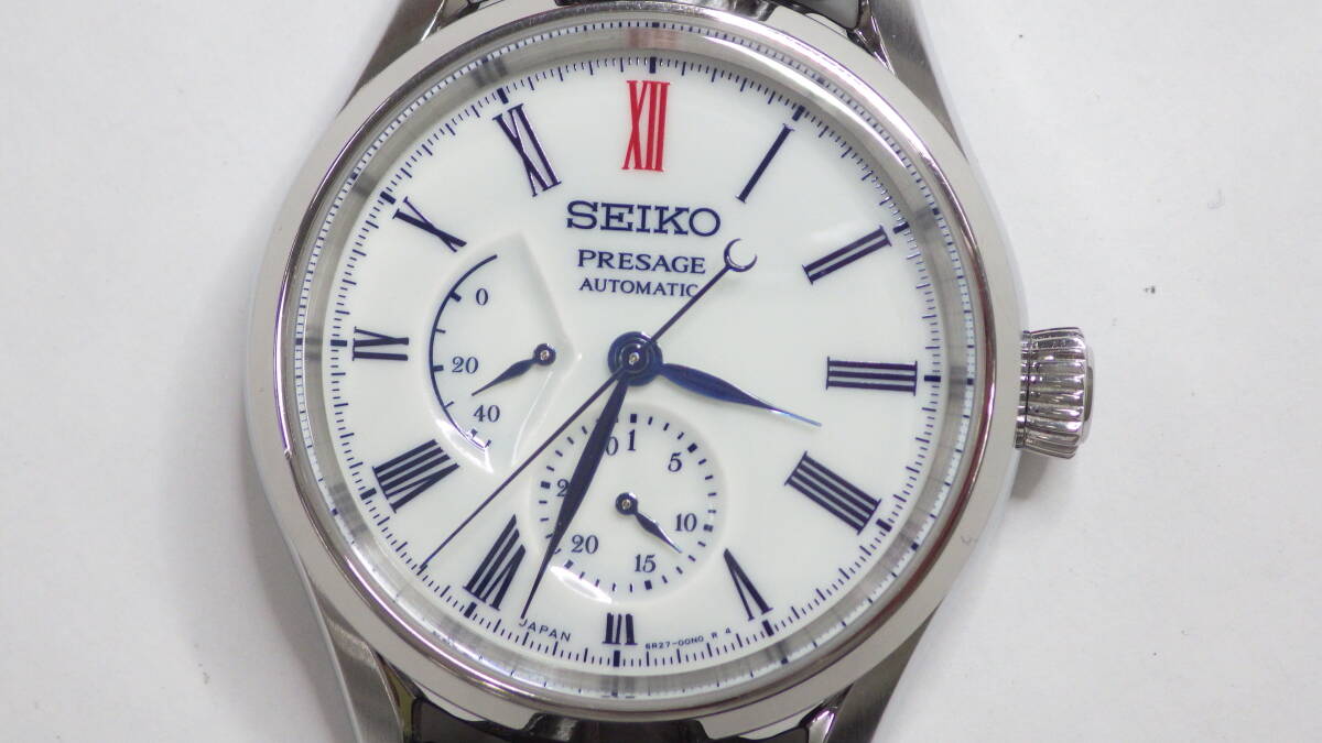 セイコー　プレサージュ　パワーリザーブ　有田焼ダイヤル　SARW049　6R27-00N0　自動巻き　腕時計　SEIKO_画像2