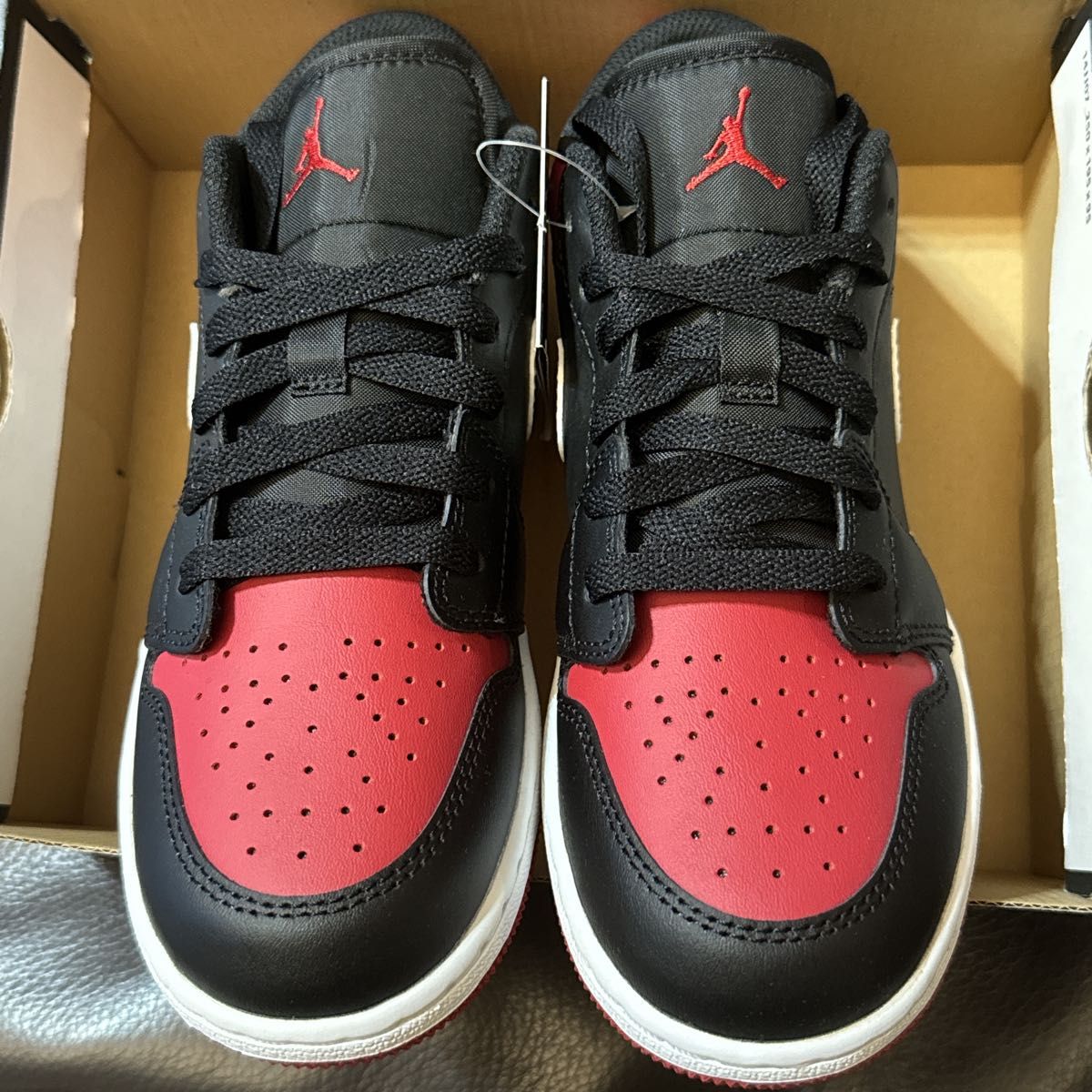 NIKE AIR JORDAN 1 LOW GS  22.5cm  新品　ブラック×レッド