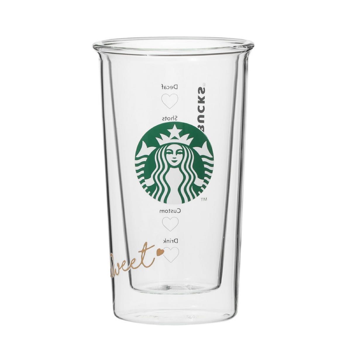 2個セット★ バレンタイン2023耐熱ダブルウォールグラス355ml スターバックス STARBUCKS スタバ