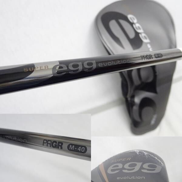 新品 2024 PRGR SUPERegg evolution ドライバー 10.5° ◆ M40(SR) オリジナルカーボン ◆高反発 スーパーエッグ エボ 1W #1 プロギア_画像4