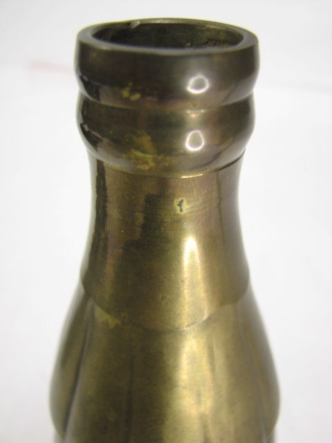 ビンテージ コカ・コーラ 真鍮製ボトル 高さ19cm 428g_画像3
