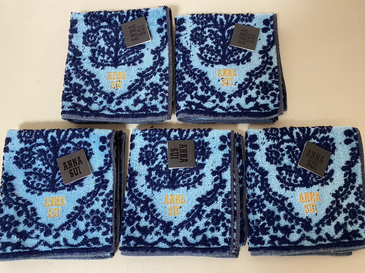 1 jpy ~ Anna Sui /ANNA SUI[ new goods ] towel handkerchie 5 sheets 