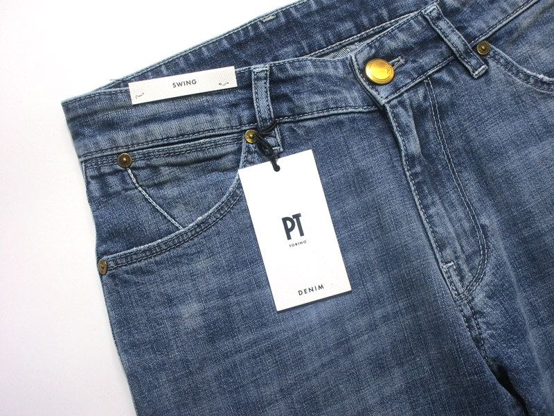 新品 PT TORINO DENIM ピーティートリノデニム ストレッチ デニム ジーンズ SWING SUPER SLIM FIT インディゴ 30 PT01 PT05_画像7