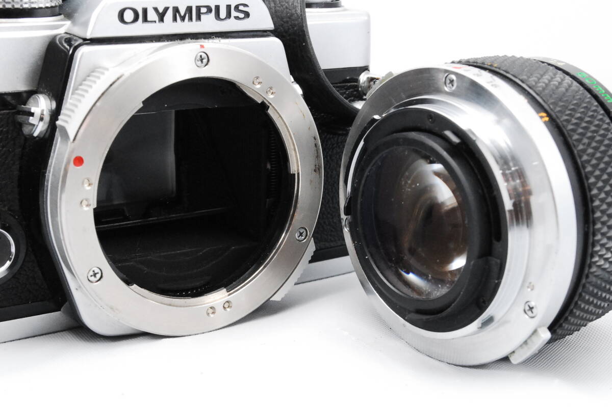 【外観意外と綺麗】★OLYMPUS オリンパス★ OM-1 silver SLR Film Camera #0543 OLYMPUS OM-SYSTEM G.ZUIKO AUTO-S Lens 50mm f/1.4 #0544_画像8
