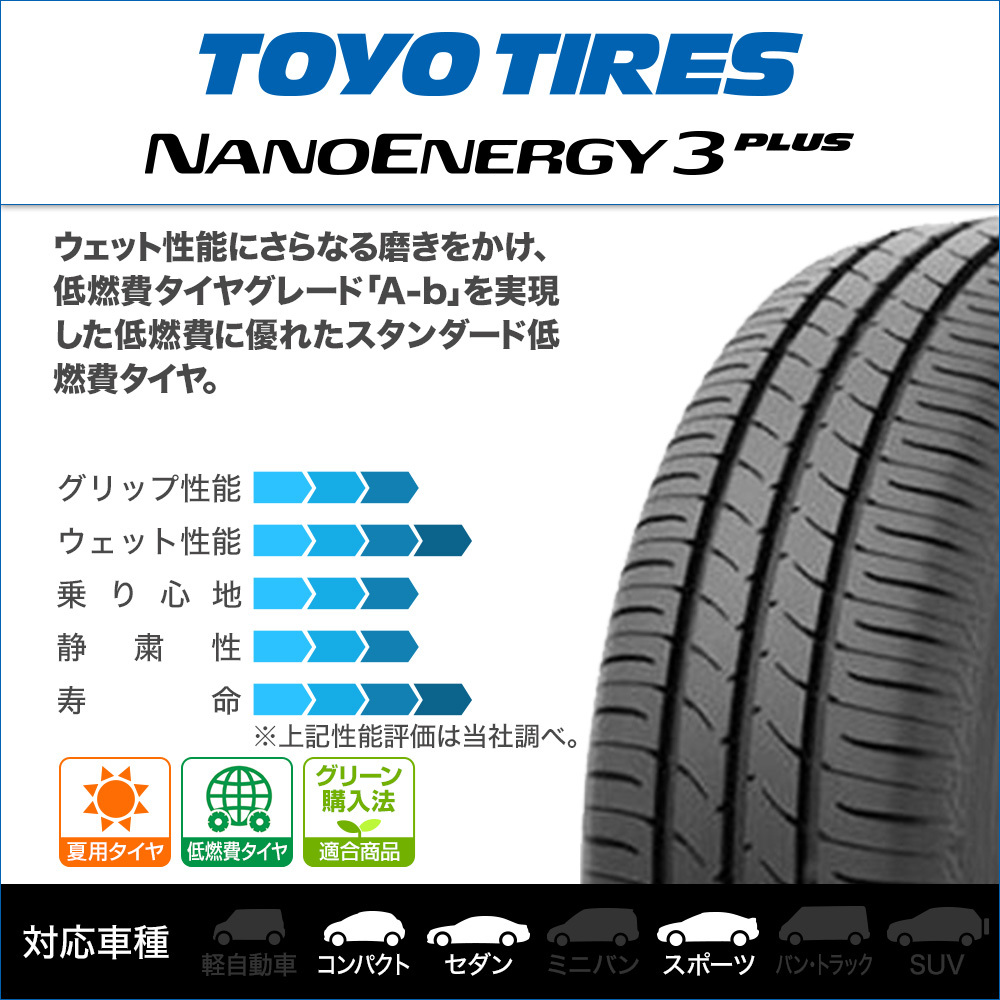  Toyo Tire NANOENERGY nano Energie 3 plus 155/80R13 79Ssa Mata iya only * free shipping (4 pcs set )