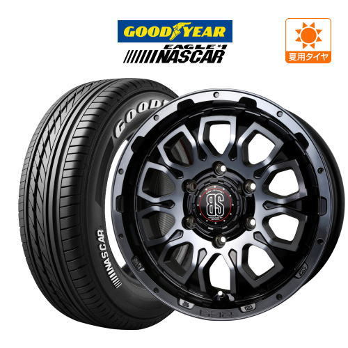 200系 ハイエース ホイール 4本セット BADX ロクサーニ バトルシップ バルコックス グッドイヤー NASCAR (ナスカー) 215/60R17_画像1