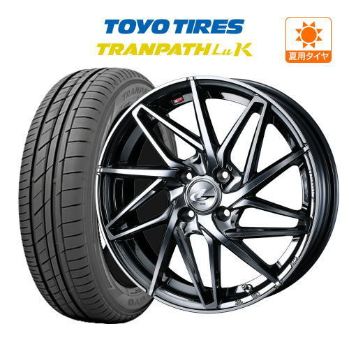 サマータイヤ ホイール 4本セット ウェッズ レオニス IT TOYO トランパス LuK 165/55R15_画像1