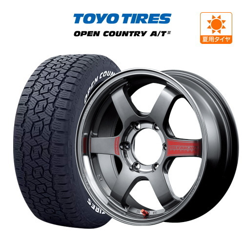 200系 ハイエース ホイール 4本セット レイズ ボルクレーシング TE37 SB SL TOYO オープンカントリー A/T III (A/T3) 215/60R17_画像1