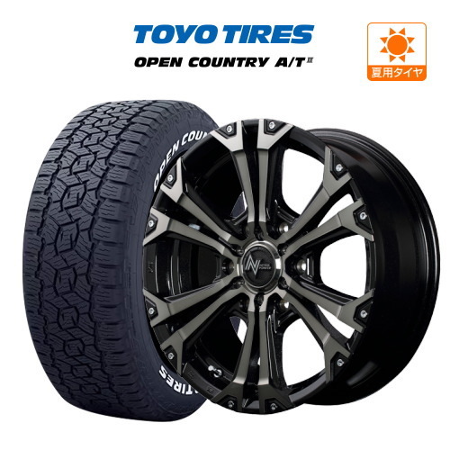 200系 ハイエース ホイール 4本セット MID ナイトロパワー ジャベリン TOYO TOYO オープンカントリー A/T III (A/T3) 215/65R16_画像1