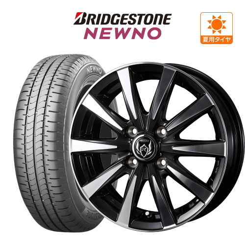 サマータイヤ ホイール 4本セット ウェッズ ライツレー DI BRIDGESTONE ニューノ 155/65R14_画像1