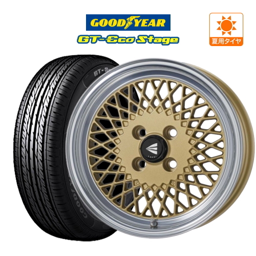 サマータイヤ ホイール 4本セット エンケイ 92 グッドイヤー GT-エコ ステージ 165/65R15 タフト 等_画像1