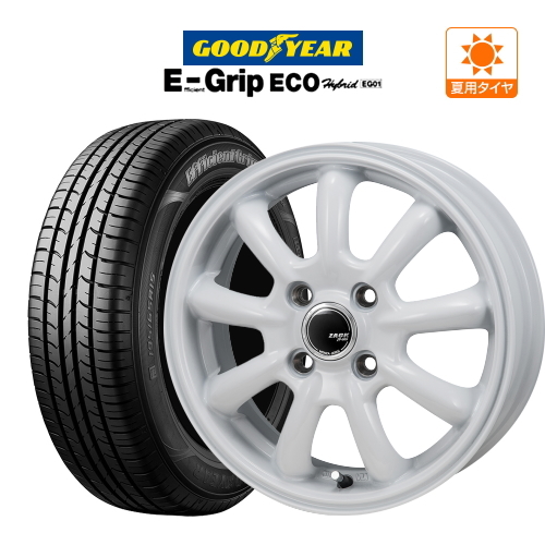 サマータイヤ ホイール4本セット ZACK JP-209 Limited Edition GY エフィシエント グリップ エコ EG01 185/65R15 アクア(MXPK系)_画像1