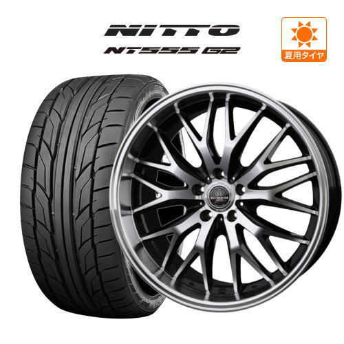 サマータイヤ ホイール 4本セット BADX ロクサーニ マルチフォルケッタ２ NITTO NT555 G2 245/35R21 アルファード 等_画像1