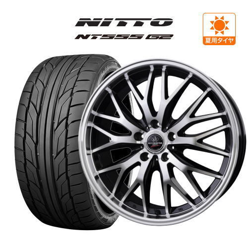 サマータイヤ ホイール 4本セット BADX ロクサーニ マルチフォルケッタ２ 8.5J NITTO NT555 G2 225/35R20_画像1