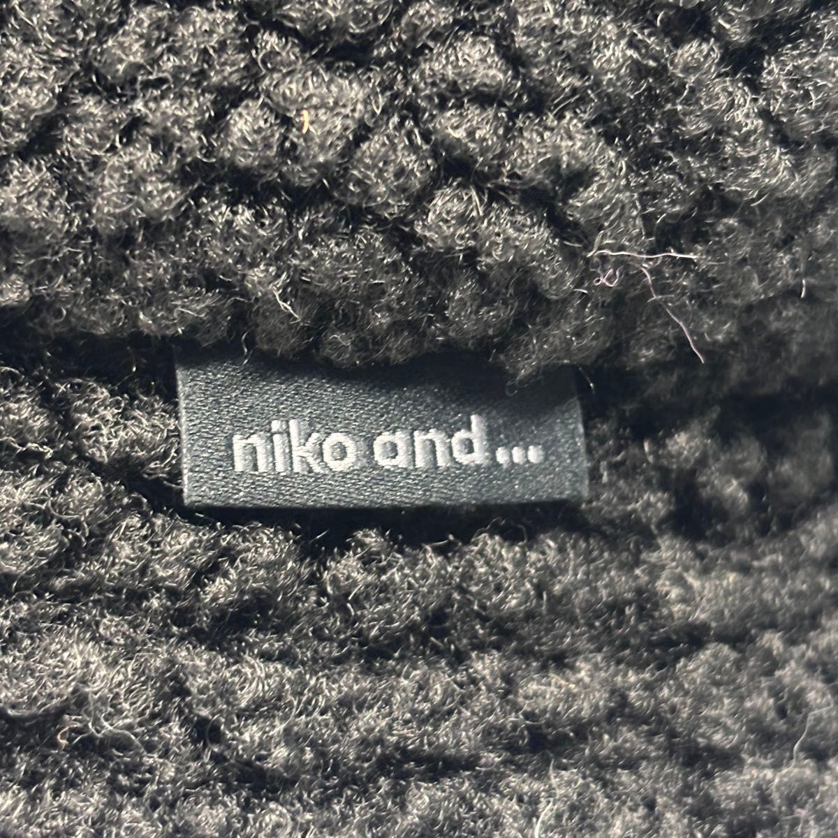 niko and ...  ニコアンドバケットハット　サファリキャップ　帽子ブラック　黒