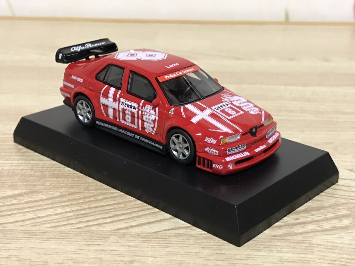 送料無料　1/64 京商　アルファロメオ 155 V6 TI レーシングカー ミニカー KYOSHO ALFA ROMEO RACING CAR_画像3