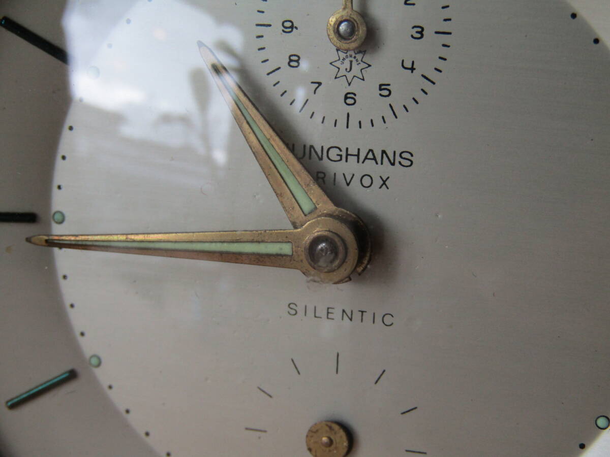 目覚まし時計 ユンハンス 三段階ベル機能 トライボックス サイレント からくり置き時計 ゼンマイ手巻き時計 注油済 即日使用可 // 精工舎の画像4