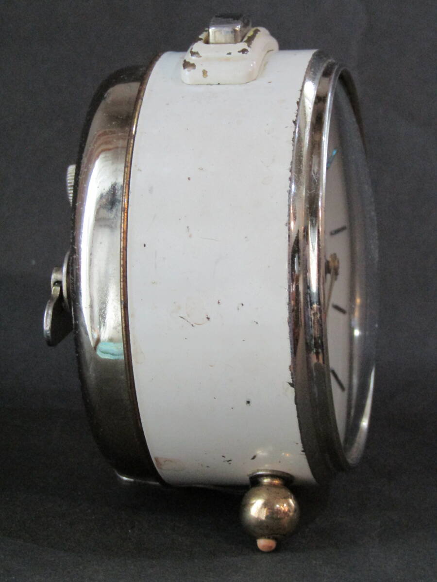 目覚まし時計 ユンハンス 三段階ベル機能 トライボックス サイレント からくり置き時計 ゼンマイ手巻き時計 注油済 即日使用可 // 精工舎の画像7