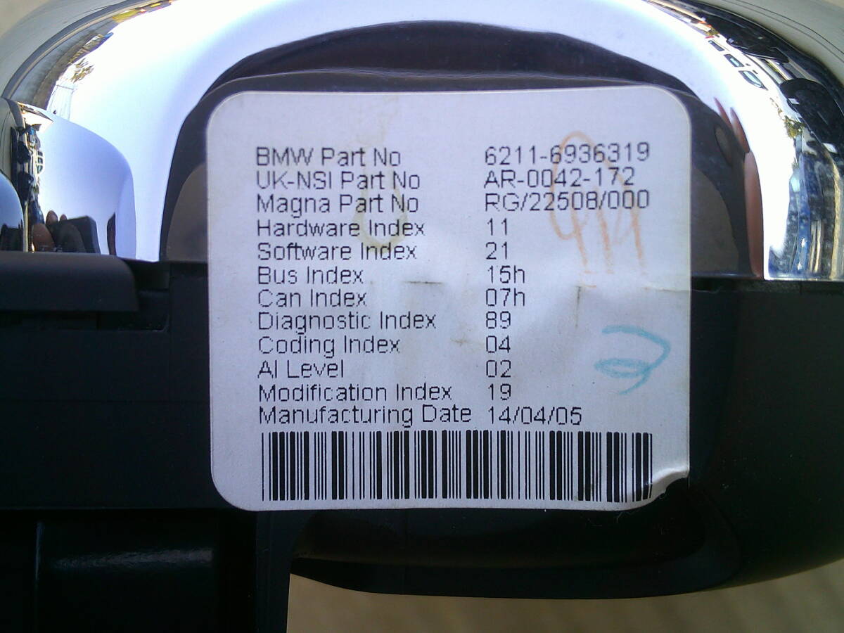★ RE16 ミニ R53 コックピット クロノパッケージ スピードメーター タコメーター 油圧 水温 油温 ★ BMWミニ MINI RA16 RH16 R50 R52 R53_画像7