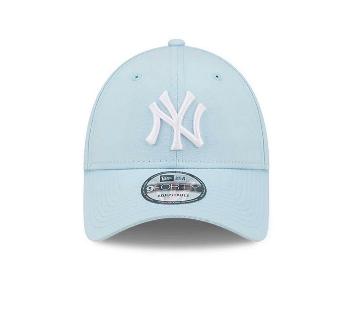 ニューエラ キャップ 帽子 9FORTY 940 コットン素材 ヤンキース セレストブルー ストラップ仕様 MLB NEWERA 9FORTY LEAGUE BASIC CAP 新品