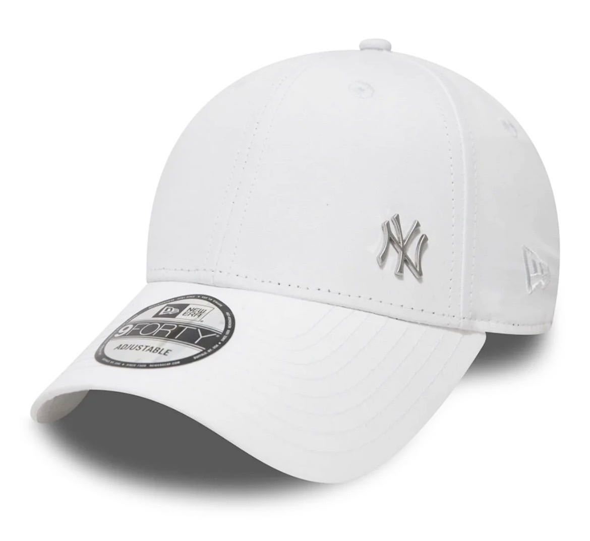 ニューエラ キャップ 帽子 9FORTY ナインフォーティ メタルロゴ サイドロゴ ホワイト ユニセックス NEWERA 9FORTY FLAWLESS LOGO 新品の画像2