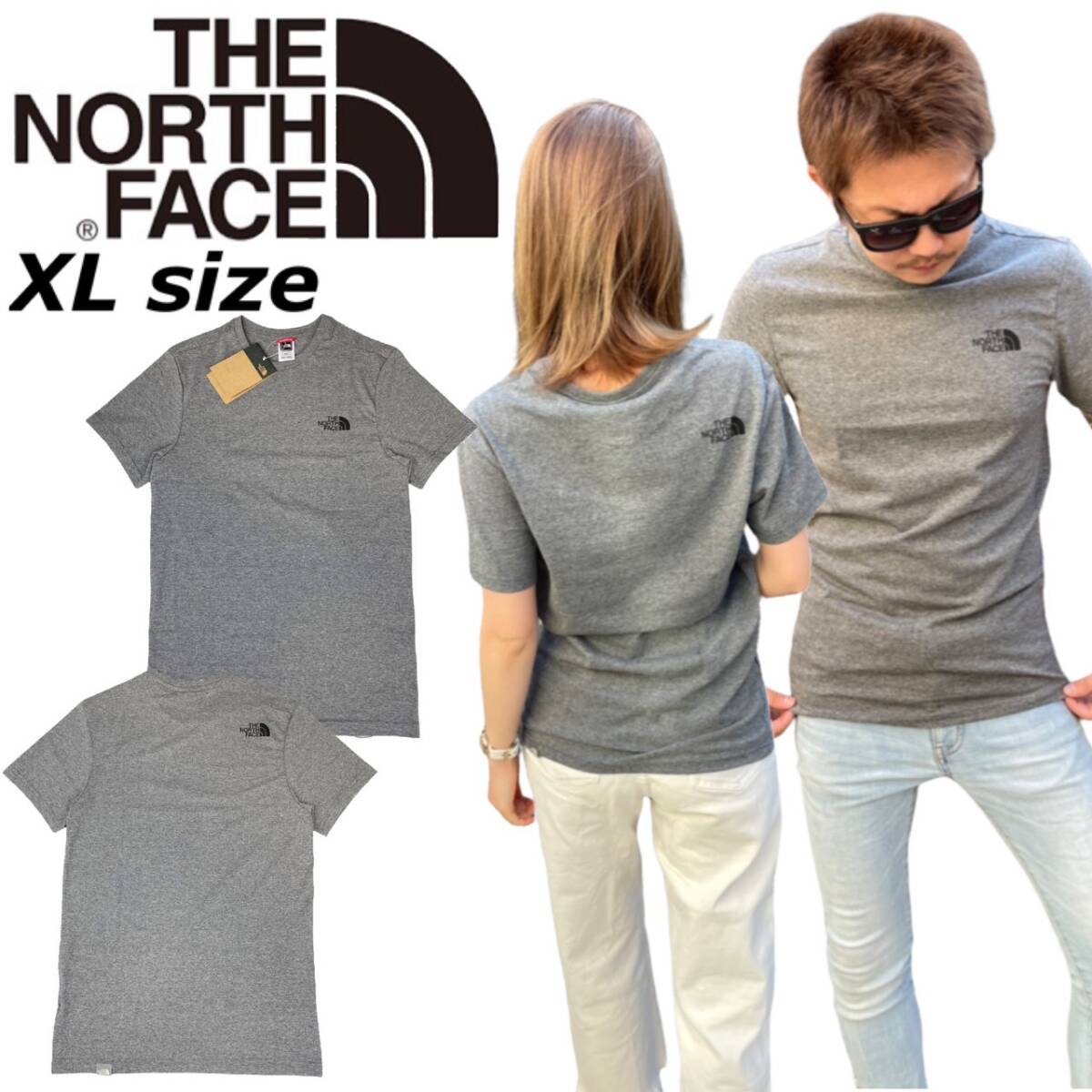 ザ ノースフェイス 半袖 Tシャツ シンプルドーム NF0A2TX5 グレー XLサイズ ユニセックス THE NORTH FACE S/S SIMPLE DOME TEE 新品