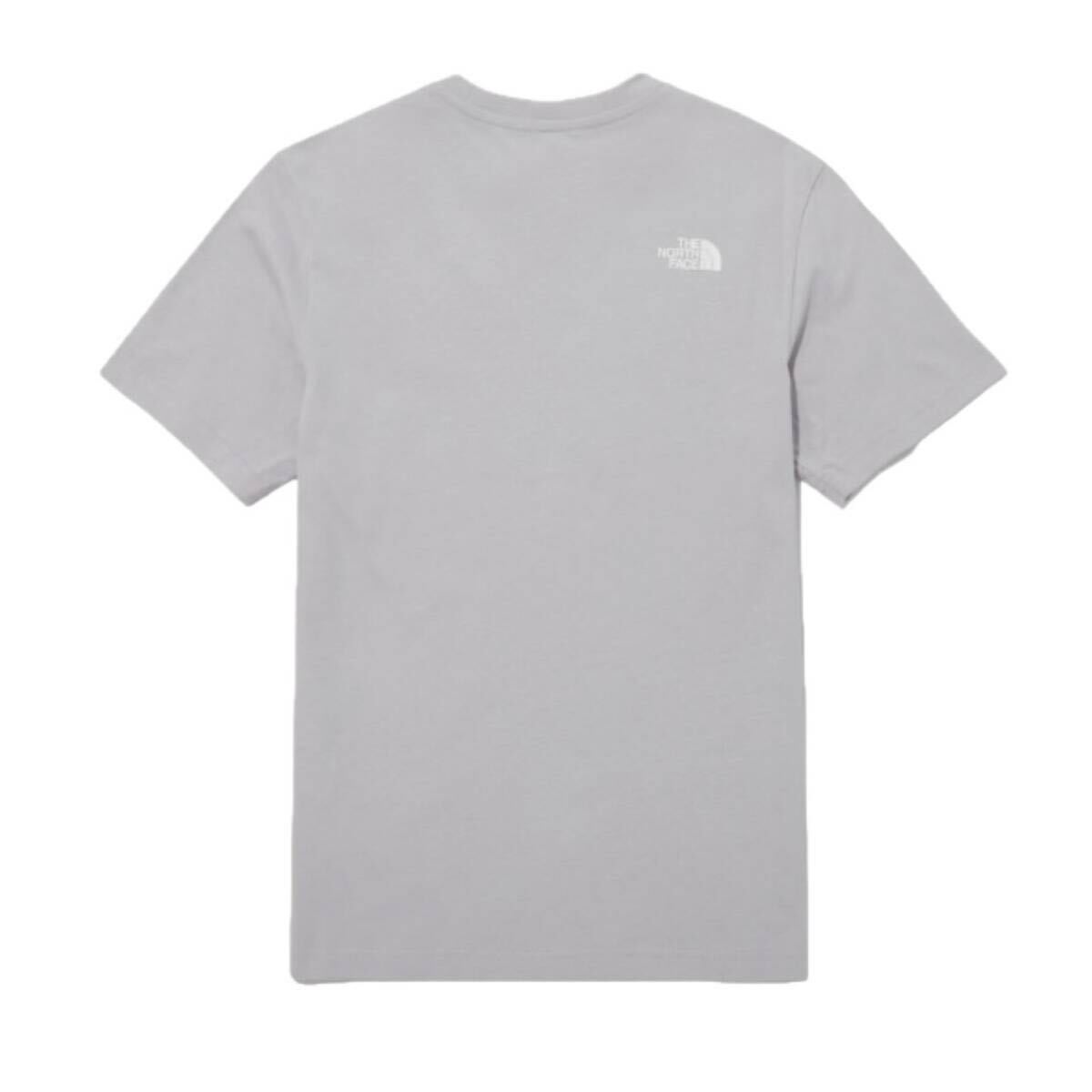 ザ ノースフェイス Tシャツ NT7U ライトグレー Mサイズ コットン素材 クルーネック シンプルロゴ THE NORTH FACE COTTON S/S TEE 新品の画像5