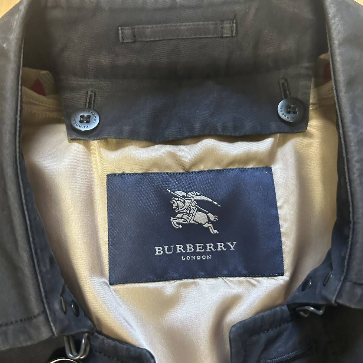 ステンカラーコート バーバリー ノバチェック Burberry London_画像4