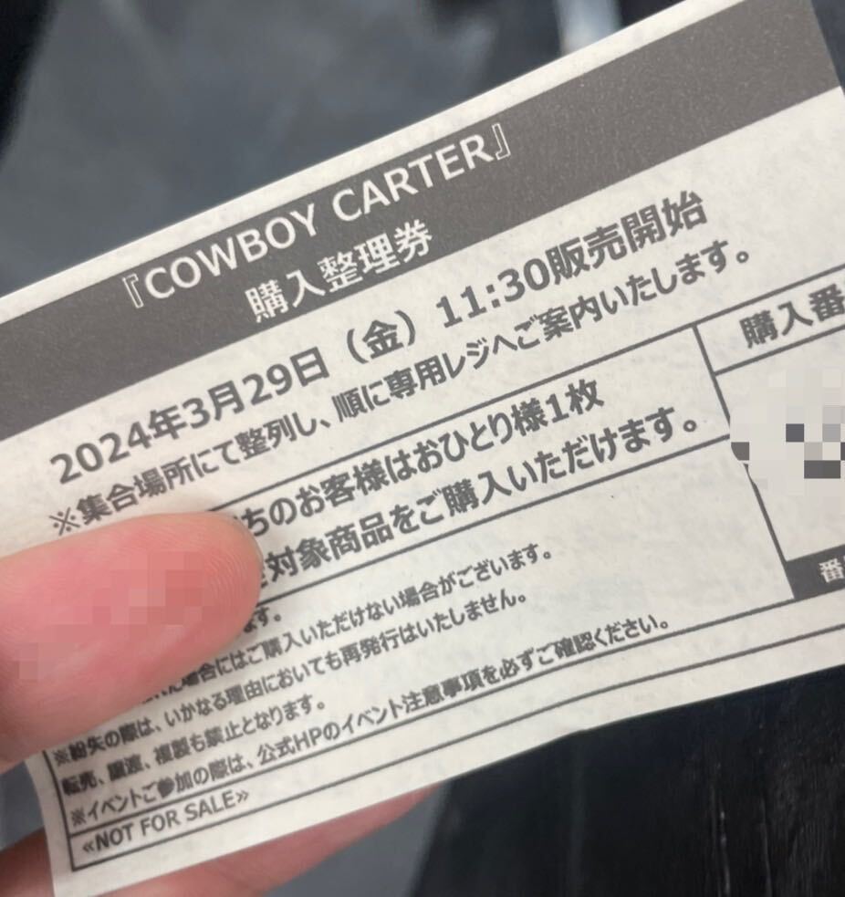 先着150名限定 ビヨンセ サイン会 非売品サイン入りポスター 渋谷タワレコの画像3