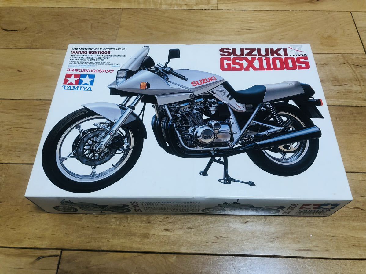 タミヤ 1／ 12オートバイシリーズ スズキ GSX1100S カタナ No.10未組立 _画像1