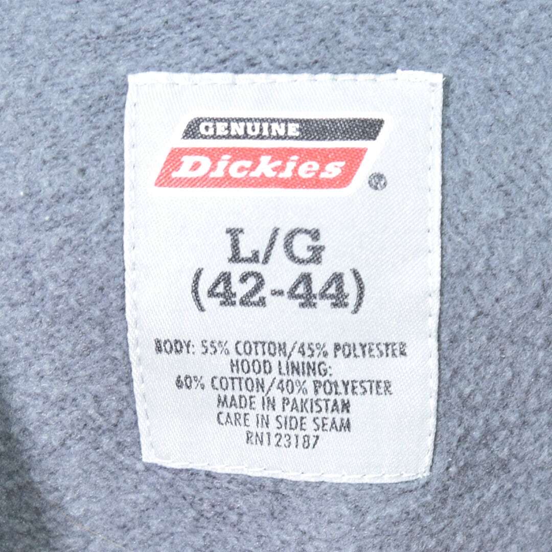 【送料無料】ディッキーズ ワンポイントプリント スウェットパーカー チャコールグレー トレーナー フーディー DICKIES サイズL @CG0411_画像7