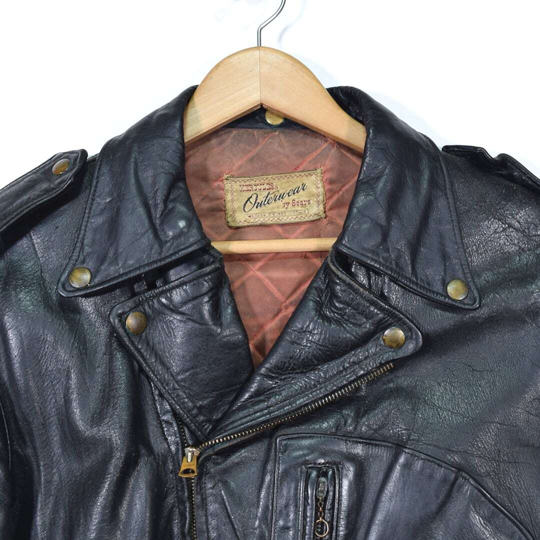 [ free shipping ]50s Hercules D pocket Horse Hyde Vintage double rider's jacket leather jacket HERCULES L corresponding @DB0011