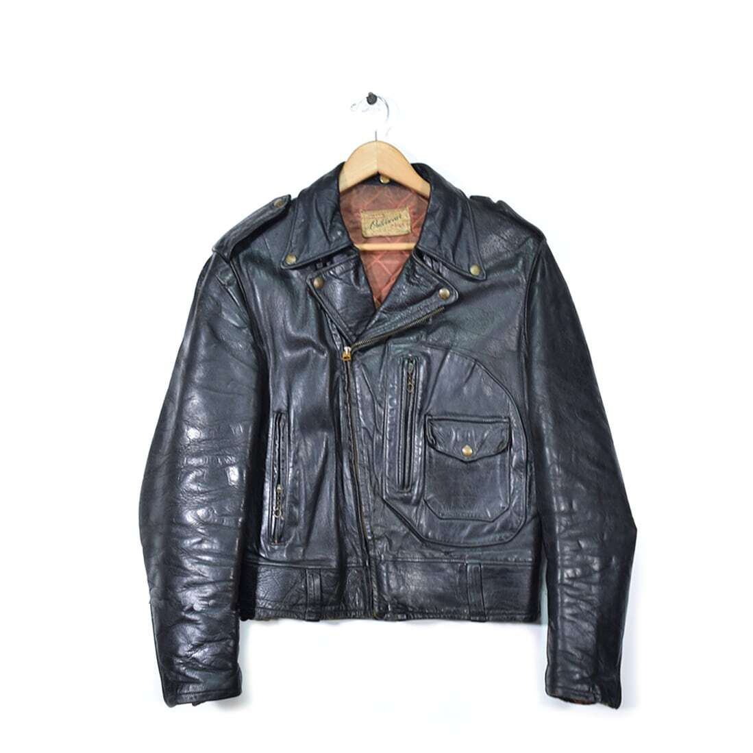 [ free shipping ]50s Hercules D pocket Horse Hyde Vintage double rider's jacket leather jacket HERCULES L corresponding @DB0011