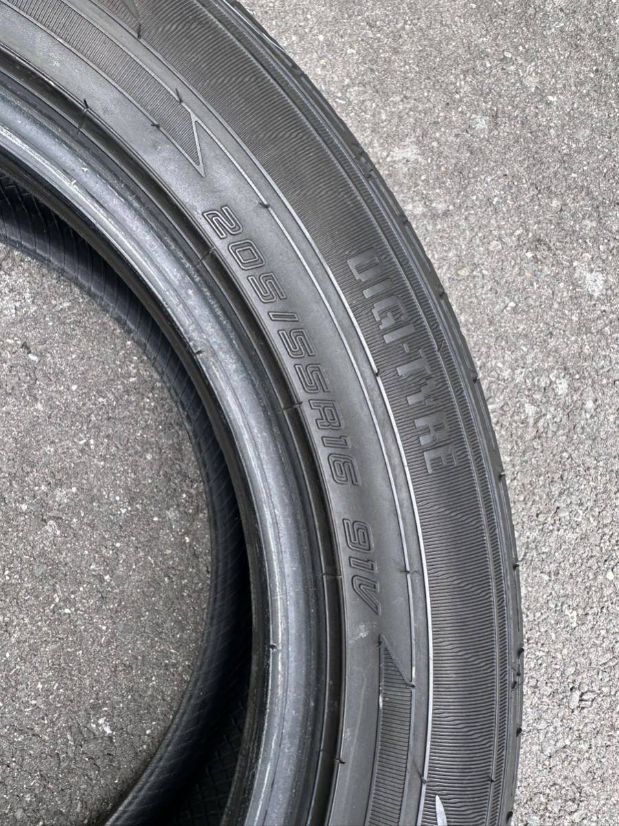 DUNLOP EC202 205 55 16 2本 B パンク修理あり_画像8