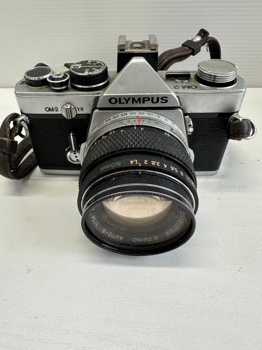 OLYMPUS オリンパス OM-2 ボディ OM-SYSTEM ZUIKO 1:1.4 f=50mm レンズ 一眼レフ フィルムカメラ 動作未確認 ジャンク_画像2