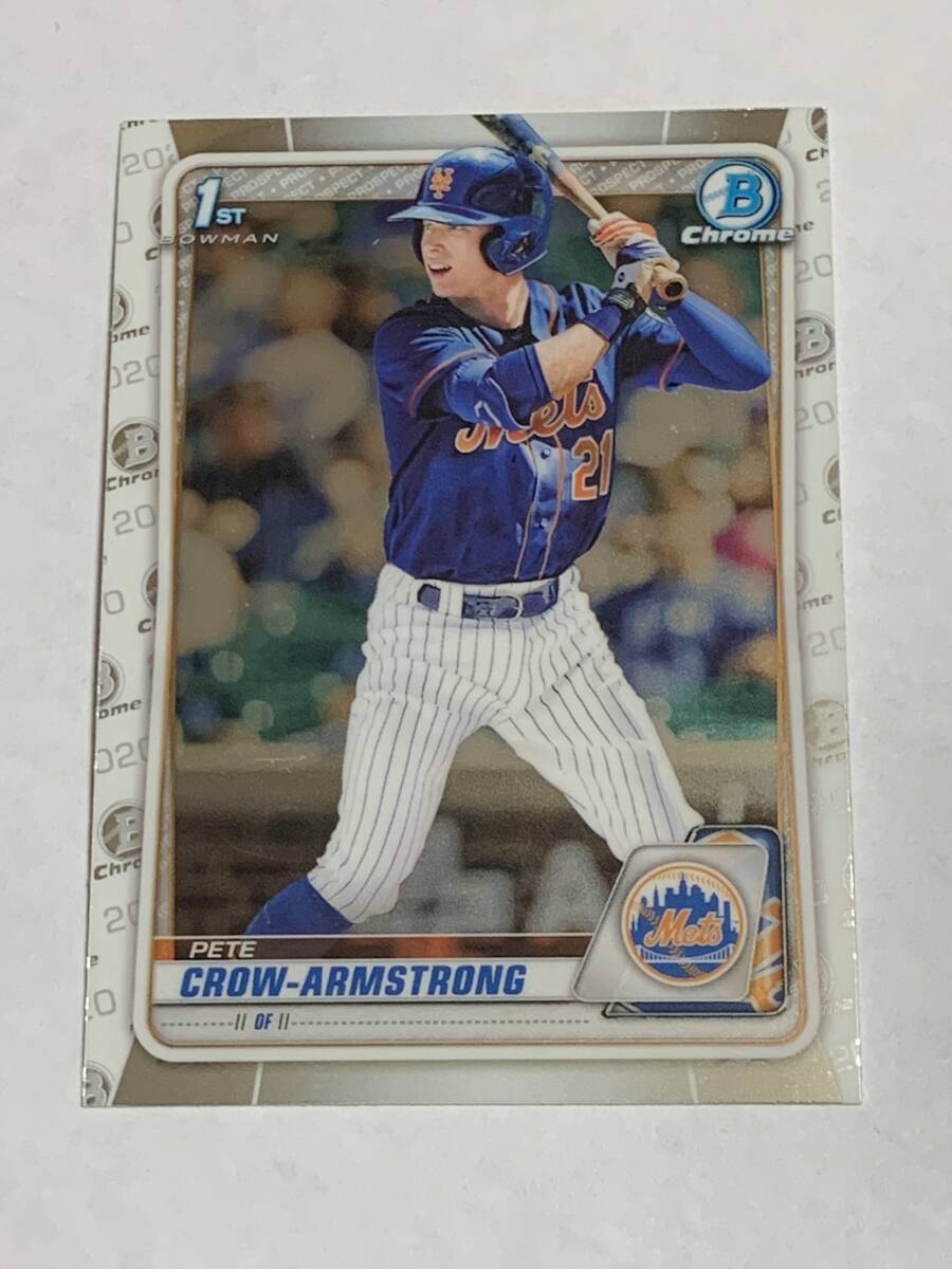 PETE CROW-ARMSTRONG 2020 BOWMAN CHROME DRAFT RC CUBSの画像1