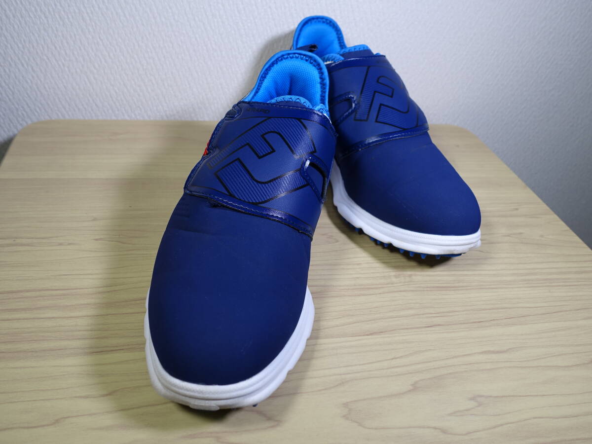 ◇ FootJoy フットジョイ SUPER LITES XP スーパーライト Boa ボア GOLF 【58098J】◇ 24.5cm W ゴルフシューズ ネイビーの画像3