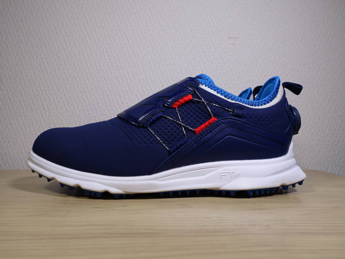 ◇ FootJoy フットジョイ SUPER LITES XP スーパーライト Boa ボア GOLF 【58098J】◇ 24.5cm W ゴルフシューズ ネイビーの画像1