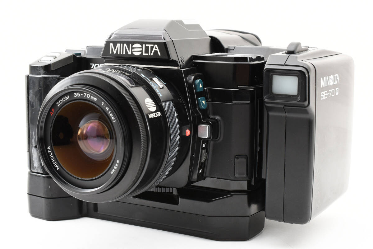 【1円スタート!!】★極希少品★ MINOLTA SB-70 VF ＋ α-7000 ＋ AF ZOOM 35-70mm F4 ミノルタ スチルビデオバック フィルムカメラ α7000の画像2