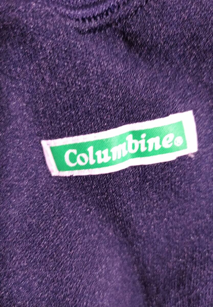 【入手不可】columbine コロバイン オペロンゴム ブルマ 女子 紺 150サイズ 体操服 体育着 バレー パンツ フルネーム刺繍 後ろポケット有りの画像2