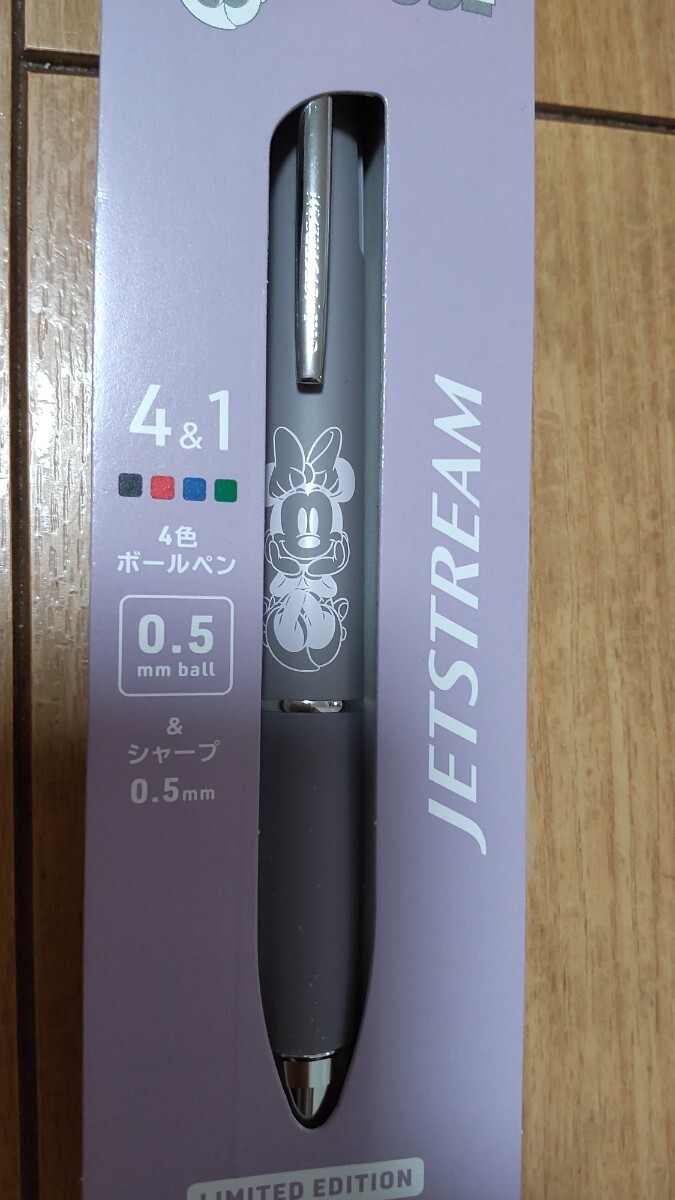 新品 三菱 uni JET STREAM 4色 &2色 ボールペン&シャープペン ２本セット ディズニー ミニー ミッフィー ジェットストリーム _画像2