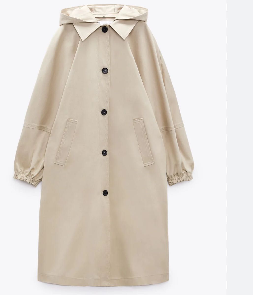 新品 2way ZARA ザラ ロングコート フード取り外し可能 1万 新品 2way ZARA ザラ ロングコート フード取り外し可能 1万