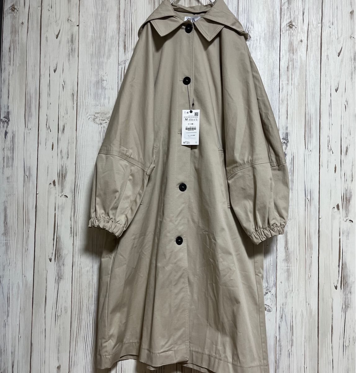 新品 2way ZARA ザラ ロングコート フード取り外し可能 1万 新品 2way ZARA ザラ ロングコート フード取り外し可能 1万