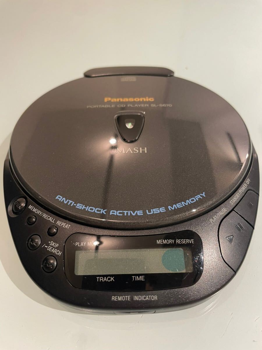 .2[1 jpy start ]Panasonic Panasonic portable CD player MASH SL-S670 operation verification settled 