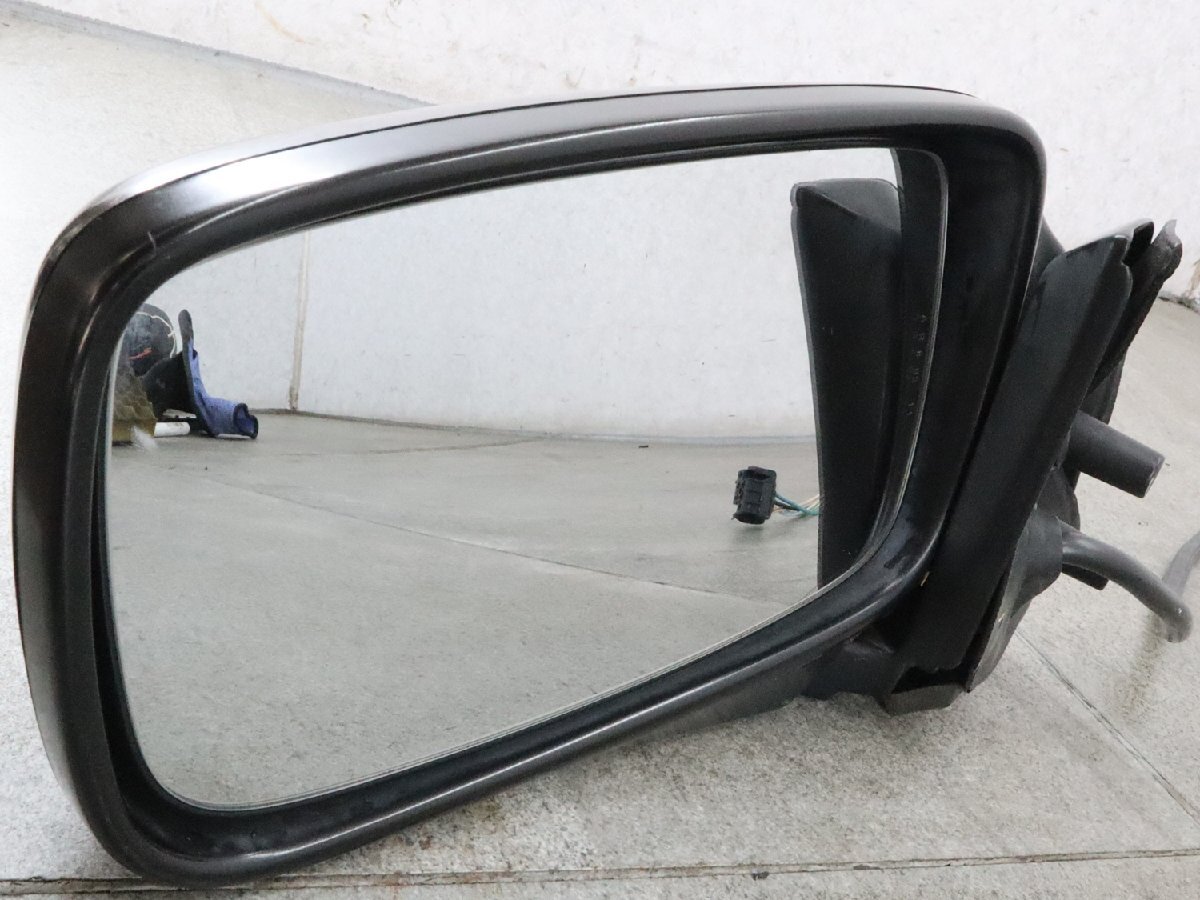 VOLVO Volvo 240 AB230W left side mirror ( right steering wheel car passenger's seat door mirror ) * electric heater attachment paint less black operation has been confirmed 